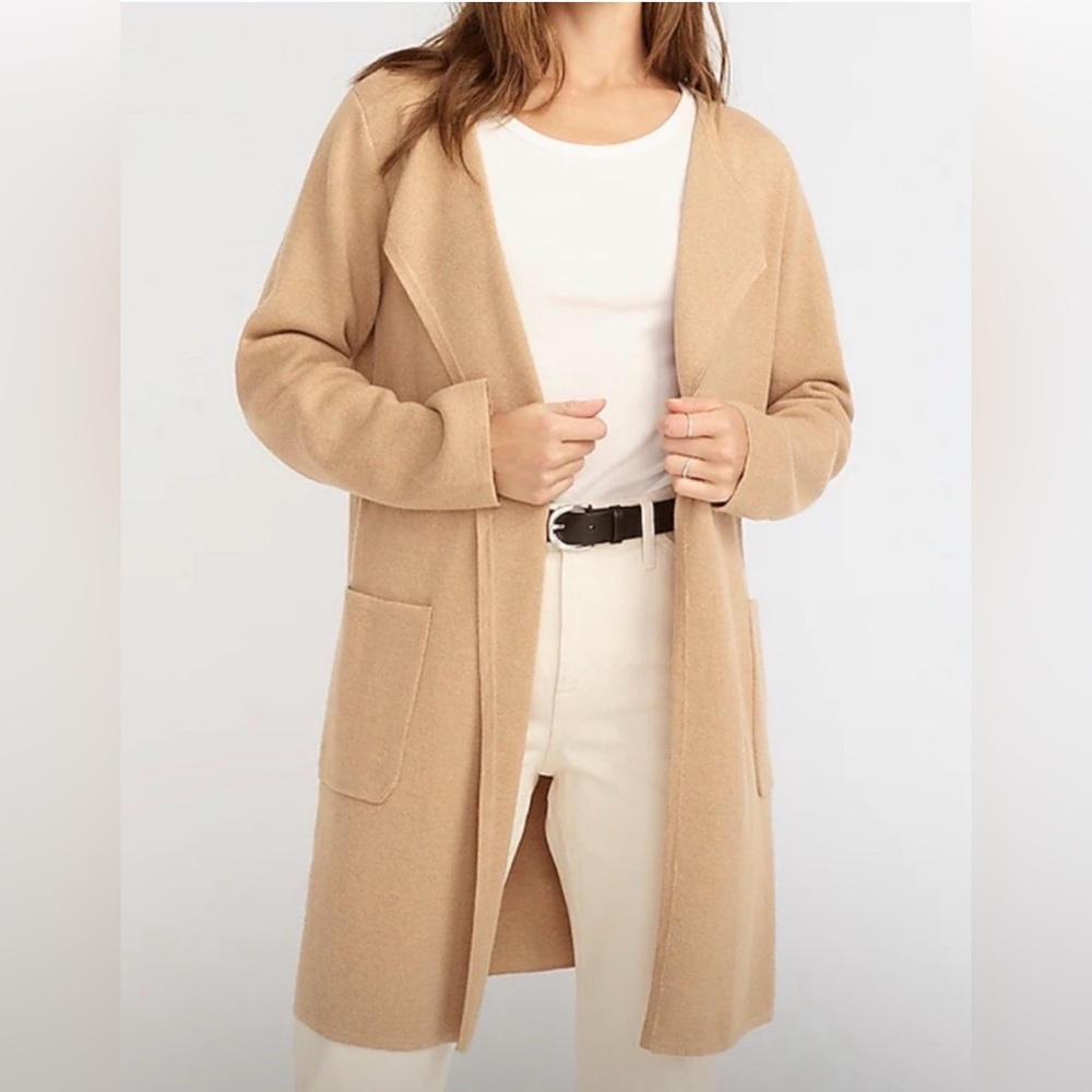 J. Crew Juliette Collarless Sweater Jacket
